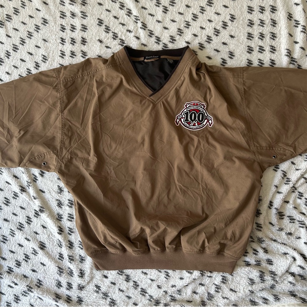 Used XL Tan Rivers End Nylon Pullover